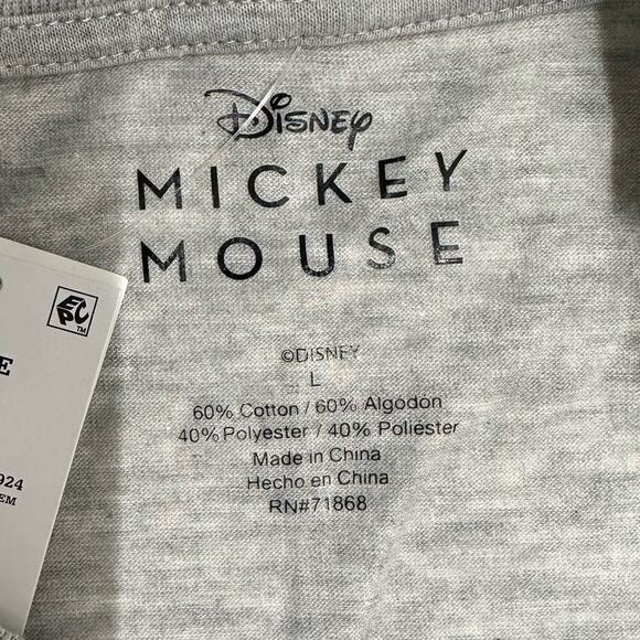 NWT | Disney Mickey Mouse | Halloween Tee | Gray | Large - Picture 7 of 12